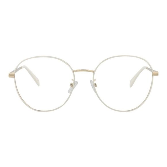 New Authentic Fendi Womens Round/Oval Gold Gold Transparent Fashion Designer Sun - Picture 1 of 4